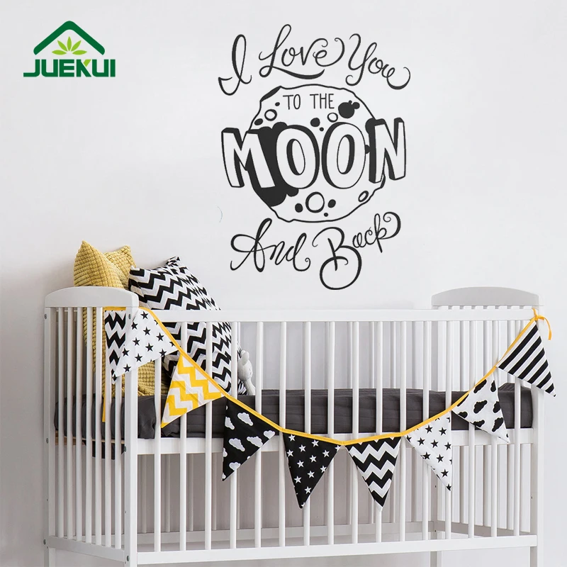 I Love You To The Moon And Back Pattern Letters Vinyl Wall Pattern Letters Vinyl Wall
