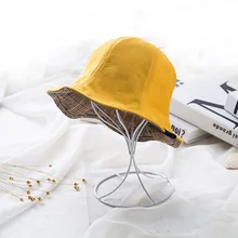 Летняя Двусторонняя солнцезащитная Кепка для девочек, однотонная пляжная кепка для отдыха, дышащая Панама, распродажа