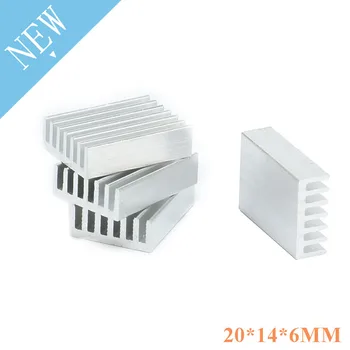 

10 pcs 20*14*6mm Aluminum Heatsink Heat Sink Radiator Cooling cooler For Electronic Chip IC LED computer 20x14x6mm
