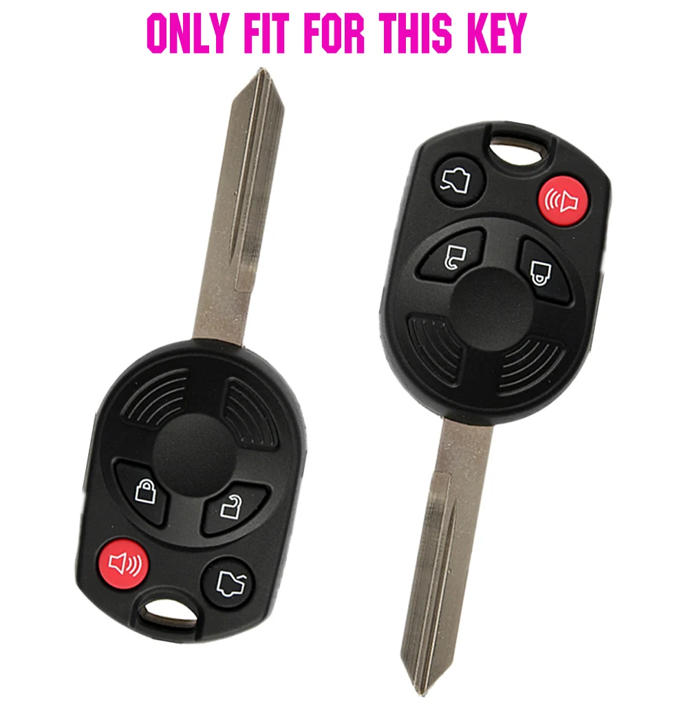 Силиконовый чехол для ключа Ford Focus Escape Fusion Edge C Max Explorer Flex Taurus|for ford|covers for car keyskey explorer