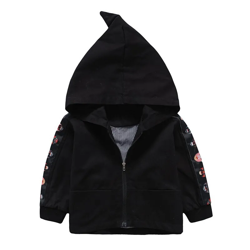COOTELILI 80-130cm Cute Pattern Kids Boys Girl Jacket Windbreaker Spring Girls Trench Coats Autumn Hooded Children Clothes (2)