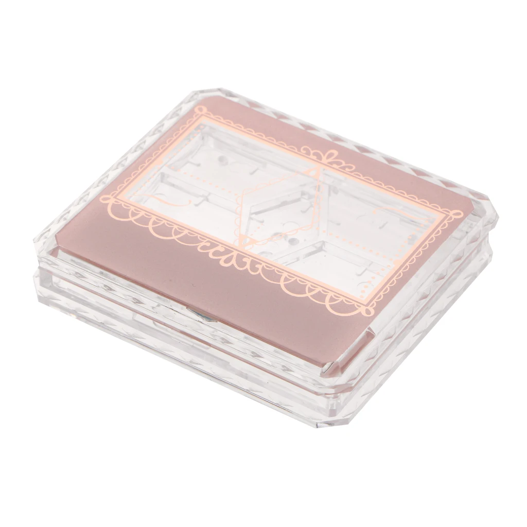 5 Grids Empty Makeup Palette Pressed Powder Eyeshadow Blush Lip Gloss Lipstick DIY Case