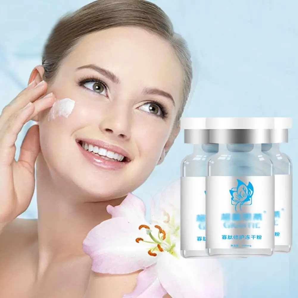 

5 Pairs/set Acne Scar Removal Facial Freeze-dried Powder Skin Repairing Essence Soluble Enzyme With One Soft Needles