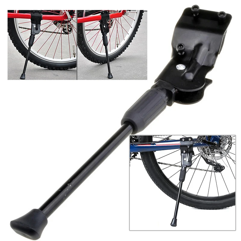 Cycling Bicycle Kickstand Black Parking Metal Support Rack Bracket Mountain Bike Anti skid