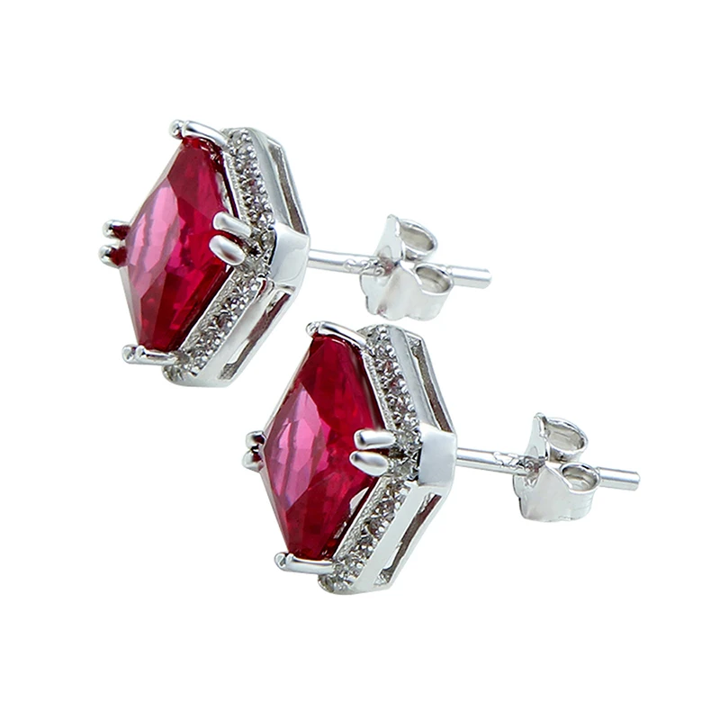Aliexpress Jqueen 3ct Ruby Red Earrings Princess Cut 925 Aliexpress Jqueen 3ct Ruby Red Earrings Princess Cut 925 Sterling Silver Bijoux Wedding Vintage Stud From Reliable