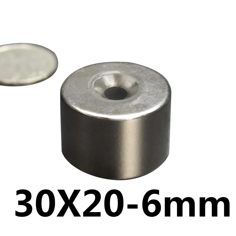 

1pcs 30x20-6mm Super Powerful Strong Bulk Small Ring NdFeB Neodymium Disc Magnets Dia 30mm x 20mm Hole 6mm N35 Rare Earth NdFeB