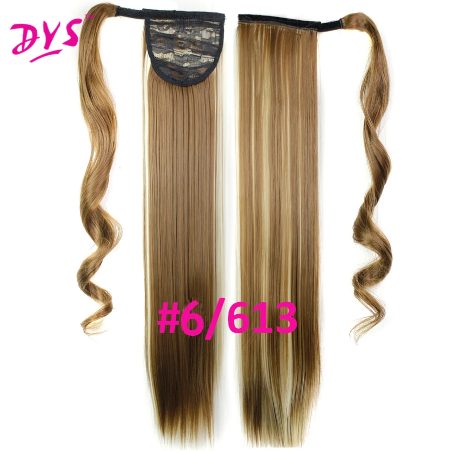 Deyngs 60cm Long Straight Clip In Hair Tail False Hair Ponytail Hairpiece With Hairpins Synthetic Hair Pony Tail Hair Extensions (14)