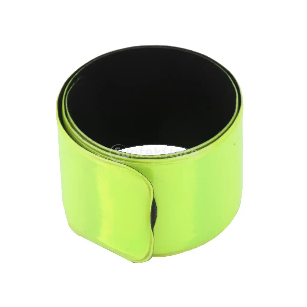 

New Arrival Reflective Strap Bracelet Waist Ankle Arm Band Riding Green Elastic Silicon Steel Protect Your Safety