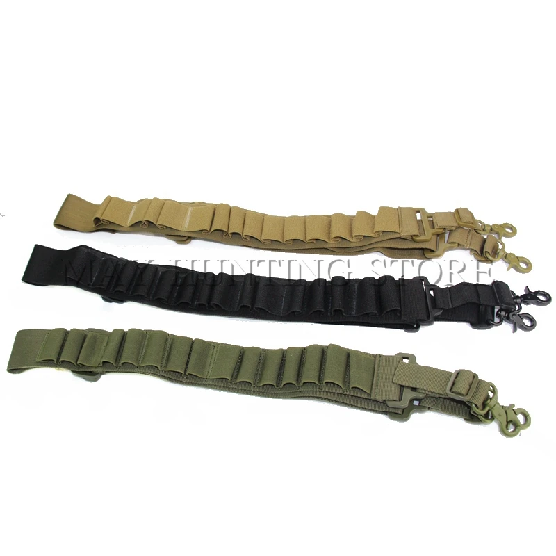 

15 Rounds Shotgun Shell Bandolier Belt 12 Gauge Ammo Holder Tactical Outdoor Hunting 2 Point Shotgun Shell Sling
