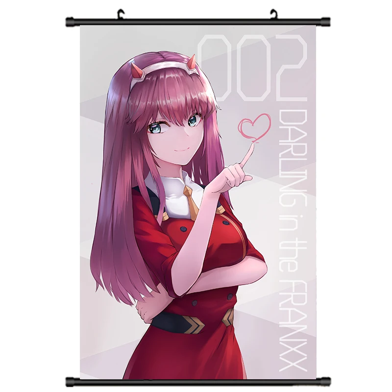 DARLLING in the FRANXX Zero Two Ichigo японского аниме домашний Декор стены прокрутки плакат 40x60 см детские подарки - Цвет: E