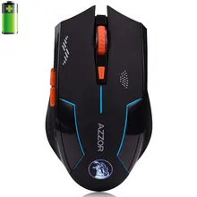 Azzor USB Rechargeable Computer Gaming Wireless Mouse For PC Laptop Built-in Battery With Charging Cable