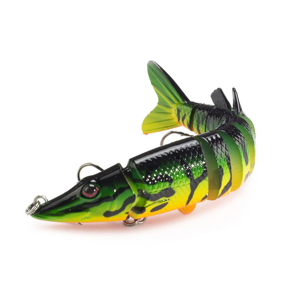 

8 Segements Fishing Lures Isca Artificial Bait 127mm 19g Lifelike Slow Sinking Fish Wobblers Swimmer Multi Jointed Swimbaits