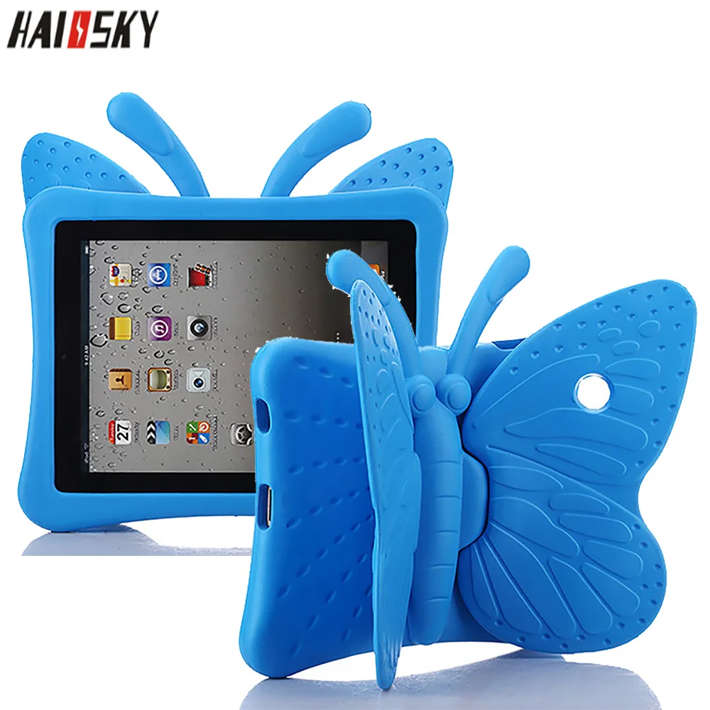 

Cute 3D Butterfly EVA Shockproof Case For New iPad Pro 9.7 inch Cover Stands Tablet Case For Apple iPad 5 6 New 9.7 2018 Fundas