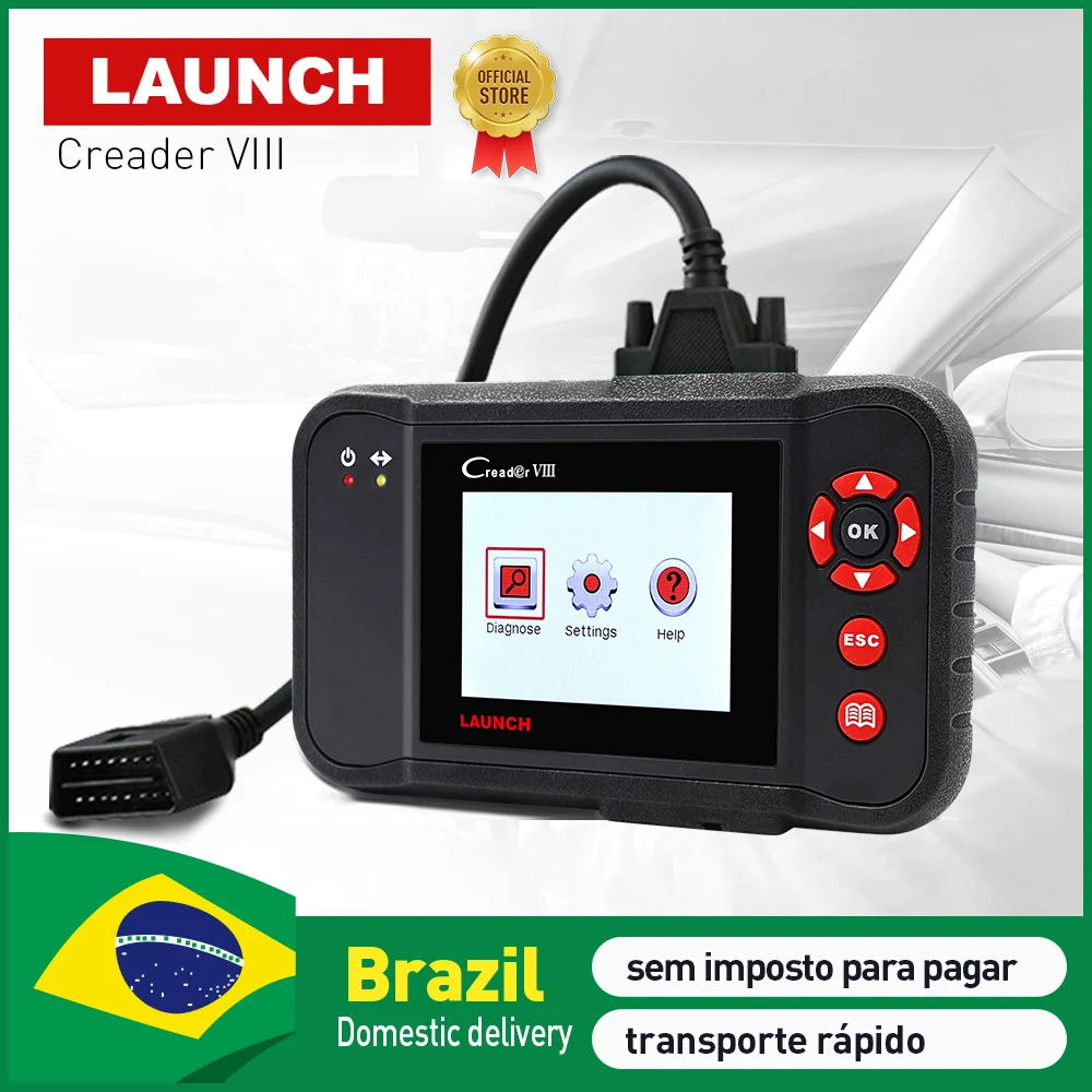 Launch Creader viii obd2 код читателя сканирования тест ENG/AT/ABS/Airbag EPB SAS масла сбрасывает X431