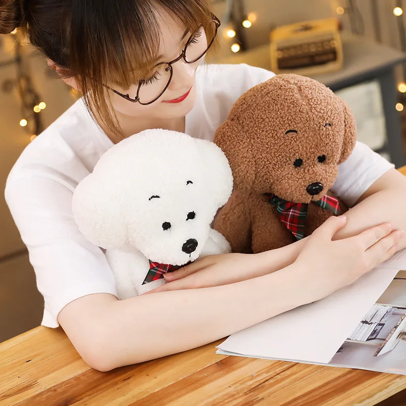 

22CM-45CM Cute Simulation Puppy Plush Teddy Dog Kids Dolls Curly Stuffed Pet Soft Anime Decor Collection Toys For Children Kids