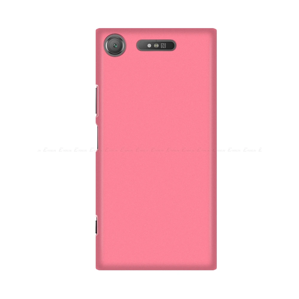 Ультратонкий матовый чехол из поликарбоната для sony Xperia XZS XA1 L1 XA X Z Z1 Z2 Z3 Z4 Z5 XZ1 Compact E5 XZ Premium Ultra Plus твердая задняя крышка - Цвет: Розовый