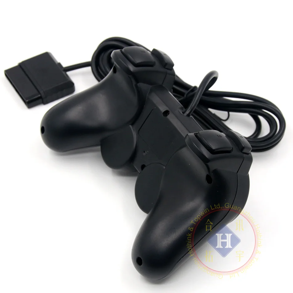Черный проводной контроллер HOTHINK 1 8 M Double Shock удаленный джойстик геймпад для PlayStation