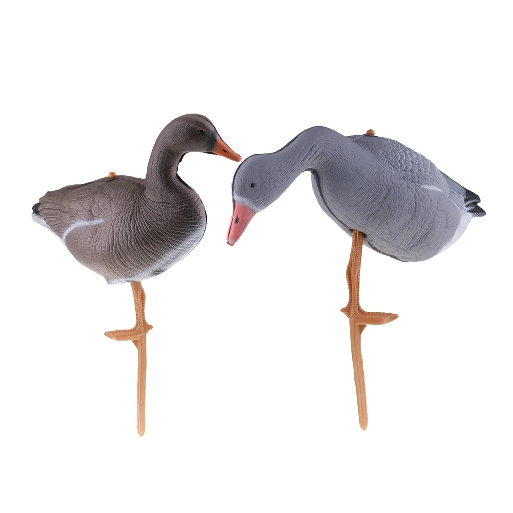 

2x Full Body Goose Hunting Decoys Decoying Lawn Ornaments Decors hunting accessories