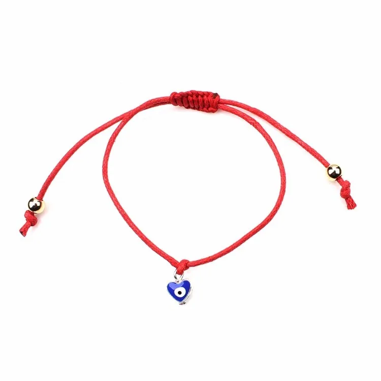 Turkish Lucky Acrylic Evil Eye Bracelets For Women Heart Handmade