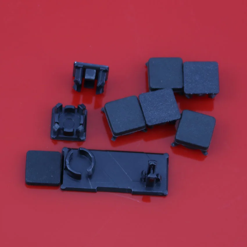 

50 Set 9 in 1 Full set dust plug cover Screw Plastic Plug Feet Cover Set For PS3 Slim Console