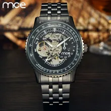 MCE Мода Повседневная Марка мужские Wacth автоподзаводом Механические Часы Для мужчин водонепроницаемый Мужчины Наручные Часы relogio masculino 2016