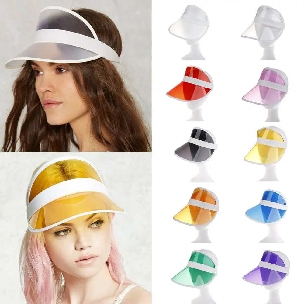 transparent visor cap