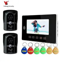 Yobang Security 7″ Door bell with CMOS Waterproof camera RFID video doorphone Monitor touch screen Intelligent Video Intercom