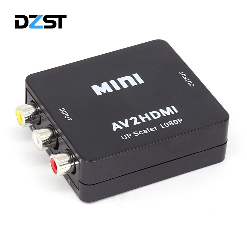 DZLST Mini AV to HDMI Video Converter Box AV2HDMI RCA AV HDMI CVBS to HDMI Adapter for HDTV TV PS3 PS4 PC DVD Xbox Projector DZLST Mini AV to HDMI Video Converter Box AV2HDMI RCA AV HDMI CVBS to HDMI Adapter for HDTV TV PS3 PS4 PC DVD Xbox Projector