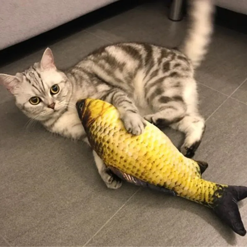 New pet toy fish plush puppies dog cat fun sleeping pillow catnip | Игрушки и хобби