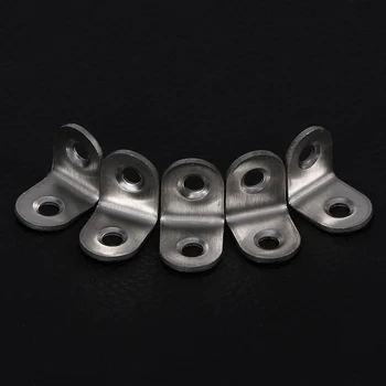 

20Pcs 20mm x 20mm x 16mm Corner Brace Joint Right Angle Bracket Fastener Angle bracket silver Right angle bracket