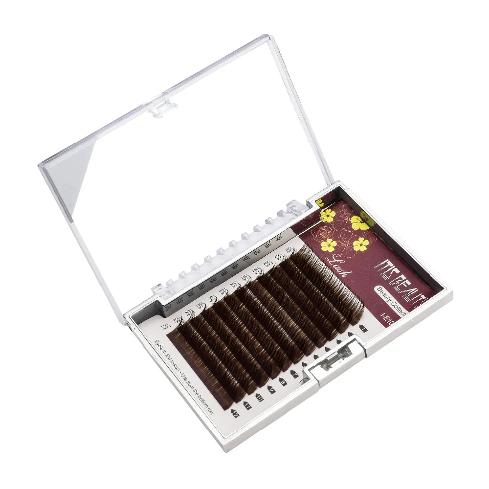 

I-E109 NEW Japan Pandora Eyelash Faux Mink Eyelash Extension Brown Lash