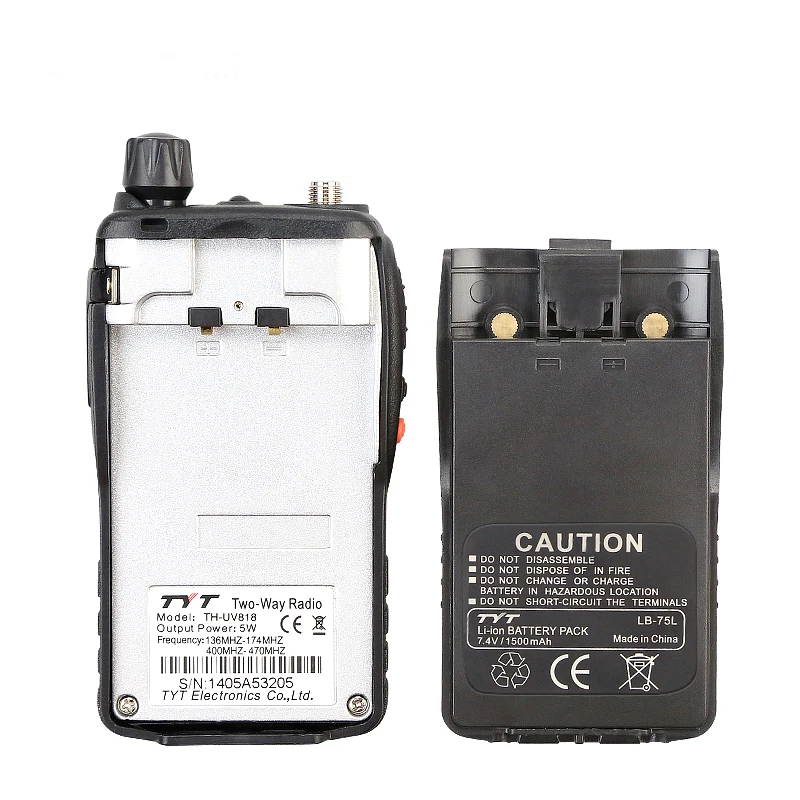 100% оригинальная TYT TH UV818 Walkie Talkie 5W VHF + UHF 128 функция памяти двухдиапазонный дисплей