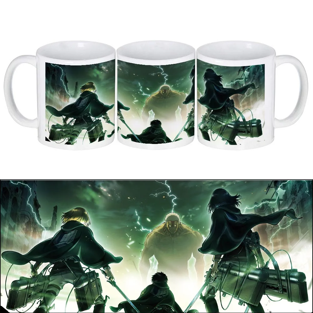

Armored Titan Mug Cartoon Coffee Anime Attack on Titan Printing