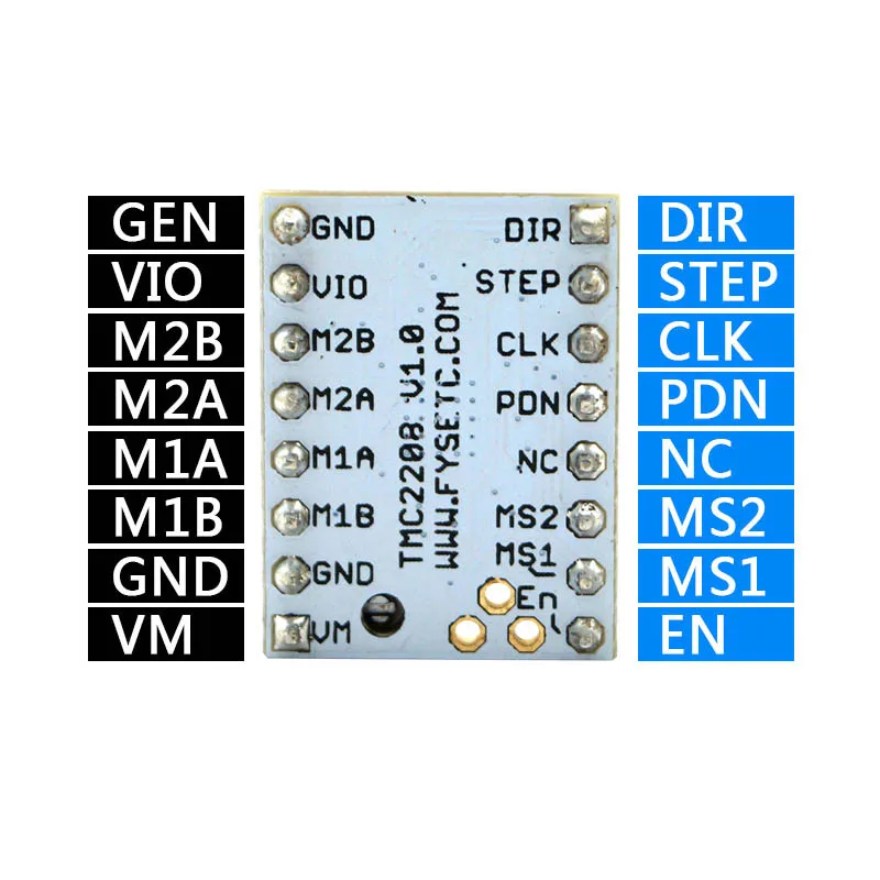 TMC2208 V1.0 шаговый двигатель бесшумный драйвер Отличная стабильность и защита для 3d принтера