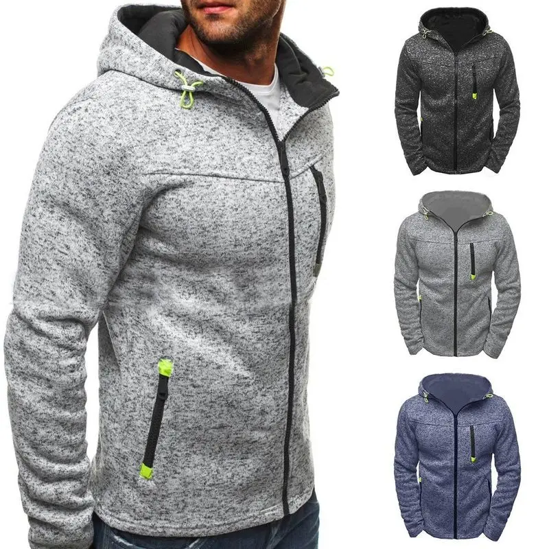 New Men's Hoodies Coat Winter Slim Warm Hooded Sweatshirts Jacket Jumper Outwear 