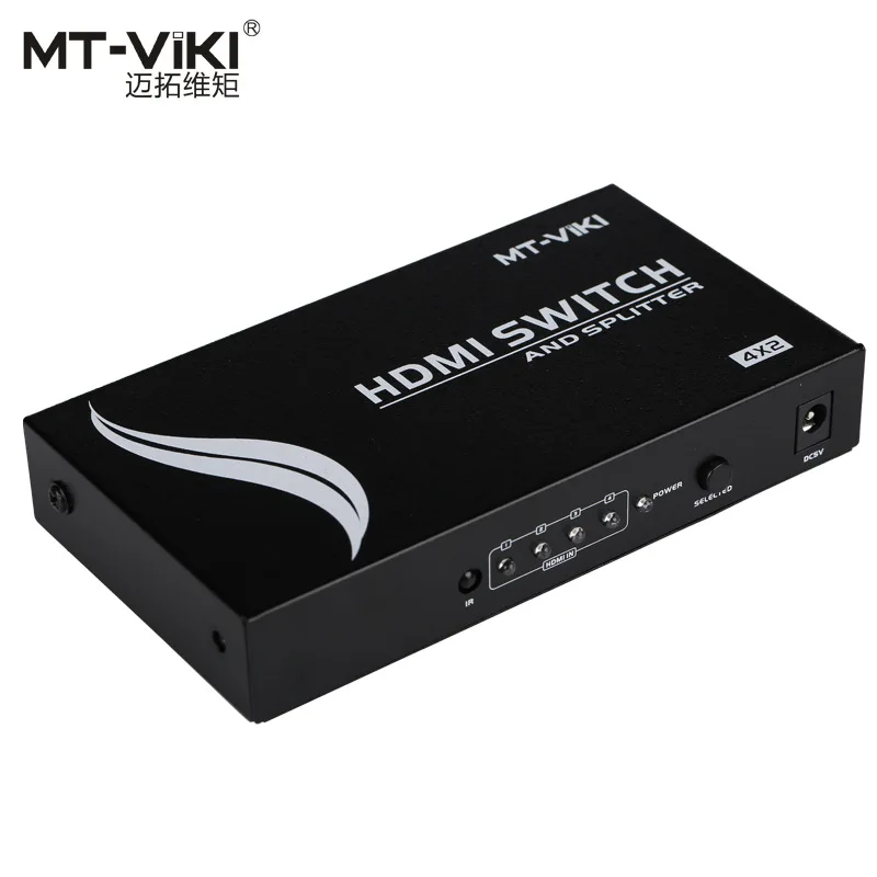 MT-HD4-2 HDMI switching splitter four input and two output 4 points and 2 dividers video signal distribution switcher