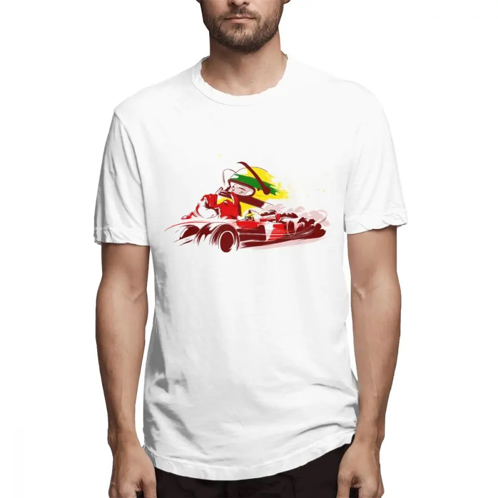 Ayrton Senna Tee For Men New Custom Short Sleeve Organic Cotton Plus ...