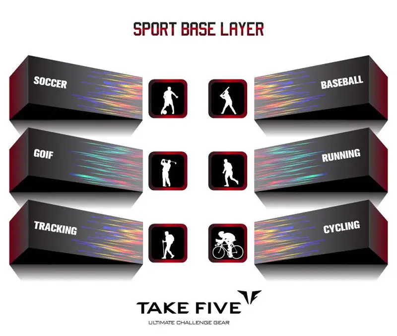 Take Five Mens Skin Tight Compression Base Layer Running Pants Leggings NP534
