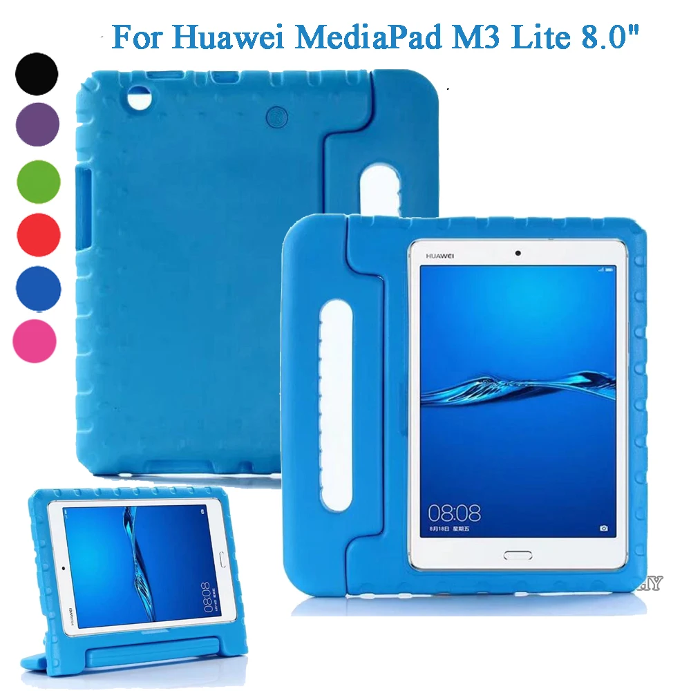 Чехол для huawei MediaPad M3 Lite 8 0 защитный детский ударопрочный чехол с ручкой подставка