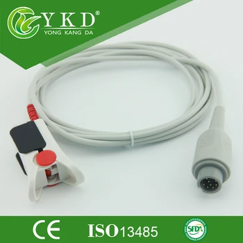 

Direct Resuable Compatible T8 OXIMAX Adult Finger Clip SpO2 Sensor 8Pin
