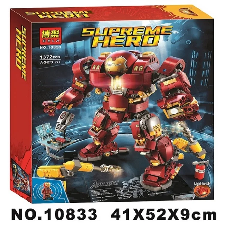 Marvel super heroes 10833 Мстители Бесконечная война халкбастер совместим с 76105 блоком Набор