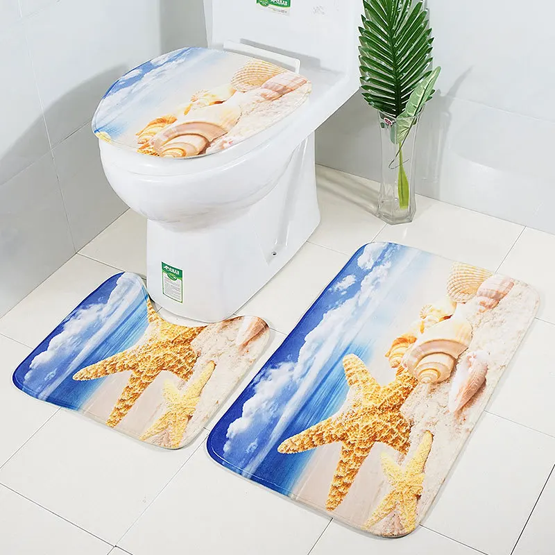 Zeegle Non slip Ванная комната коврик каменный кирпич для наружной отделки ванной с