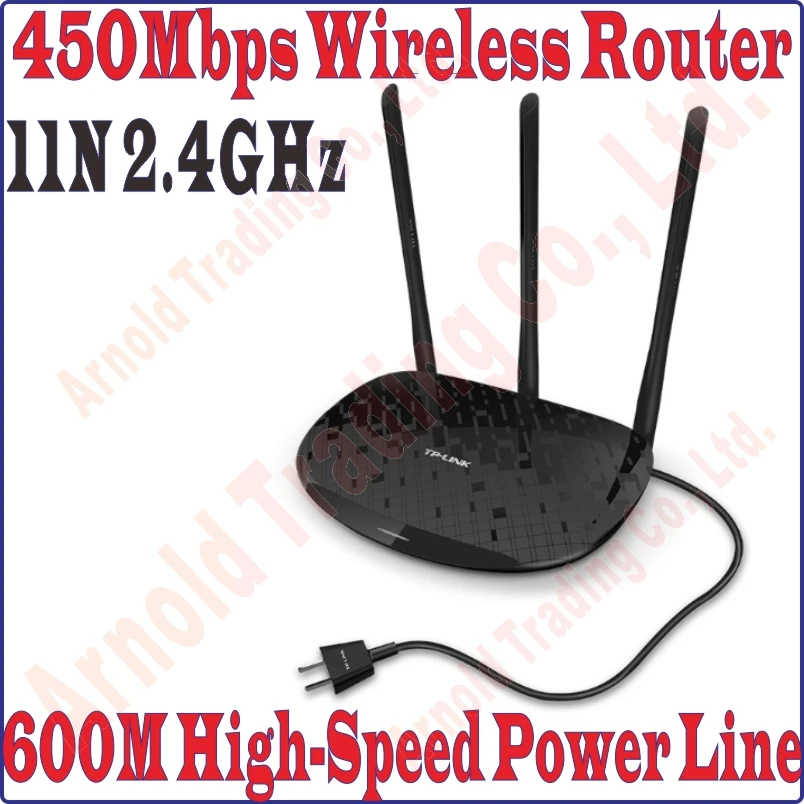 Беспроводной маршрутизатор TPLink одноканальный Wi Fi роутер 2 4 ГГц 450 Мбит/с 600
