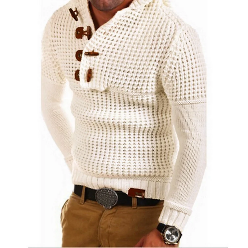 Litthing, мужской шерстяной свитер на молнии, пуловеры, длинный рукав, полумолния, свитер, джемпер, трикотаж, зимняя кашемировая верхняя одежда для мужчин