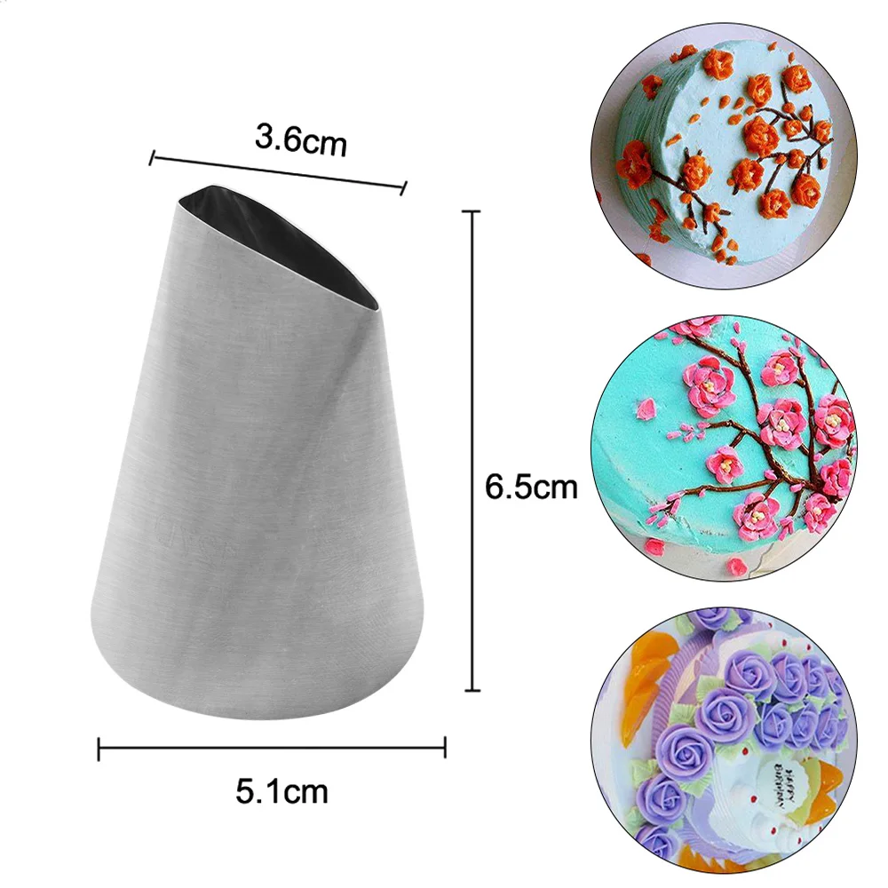 Очень Большая насадка из нержавеющей стали для обледенения лепестки роз крем Кондитерская насадка для украшения насадка для пирожных русская кухня формы для выпечки