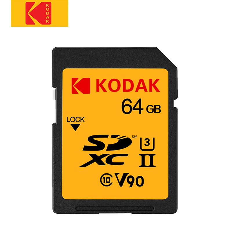 Kodak SD card 64 gb 128 gb карты памяти UHS-II high speed 280 м/с sd-карта SDXC камеры 4 K Micro Один U3 HD съемки