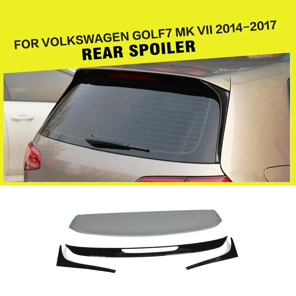 Неокрашенный задний спойлер из АБС-пластика для Volkswagen Golf 7 VII MK7 Standard 2014 - 2017 |