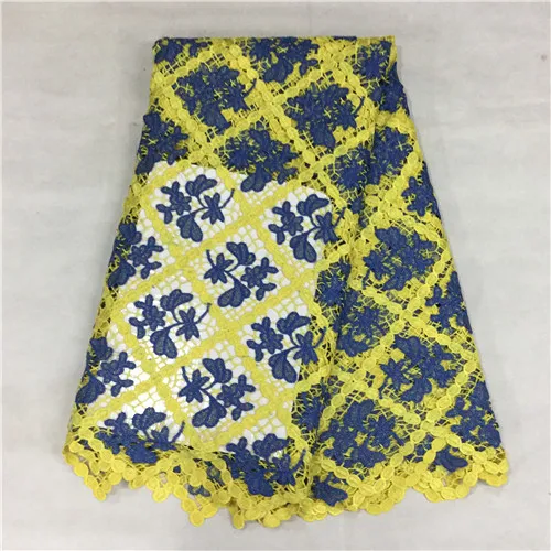 

High quality africa cord lace fabric 2016 embroidery lace trim fashion nigerian lace fabric for wedding dress