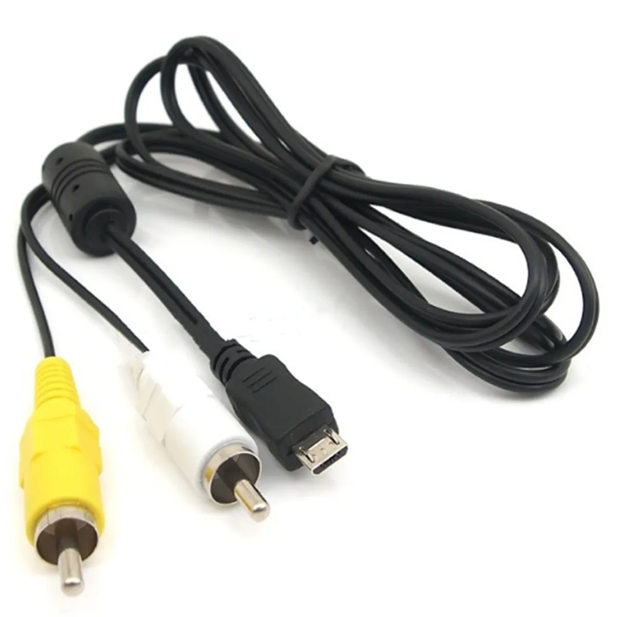 Micro USB штекер к 2 RCA AV адаптер Аудио Видео кабель 140 см для Samsung Android мобильный
