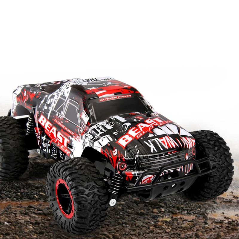 

XQ 2.4GHz 2WD 1/16 Scale Monster Bigfoot Climb Truck Off-Road High Speed Electric RC Radio Remote Control Toys For Children Gift